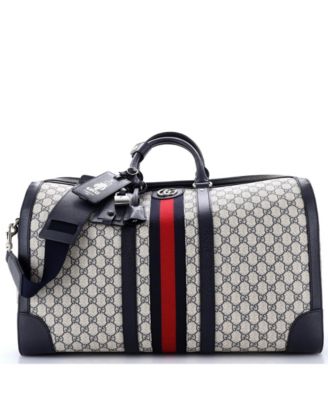 Large Savoy Web Convertible Duffle Bag GG Coated Canvas