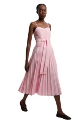 Women's Cotton Strappy Midi Dress