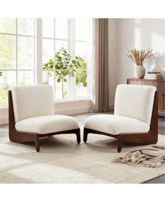  Scott Living Moda Accent Chair with Solid Wood Frame Set of 2