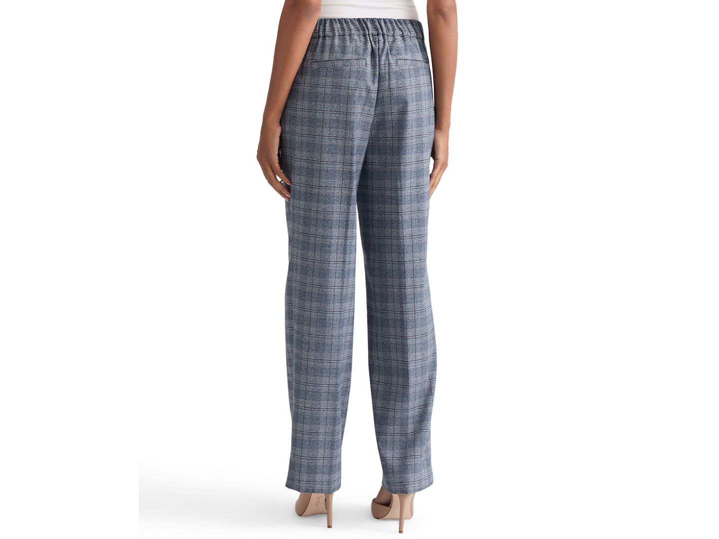 Женские брюки Jones New York Button-Tab Pull-On Trousers, цвет: Тёмно-синий разноцветный — фото 5
