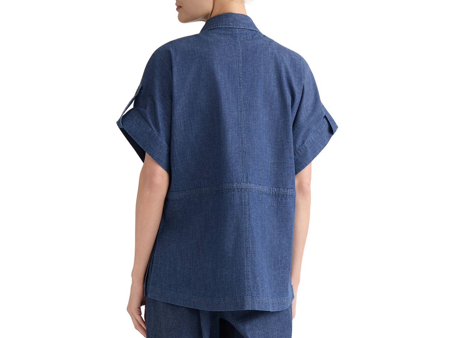 Женская рубашка Jones New York Button-Front Cinch Waist, цвет: Тёмная варка — фото 5