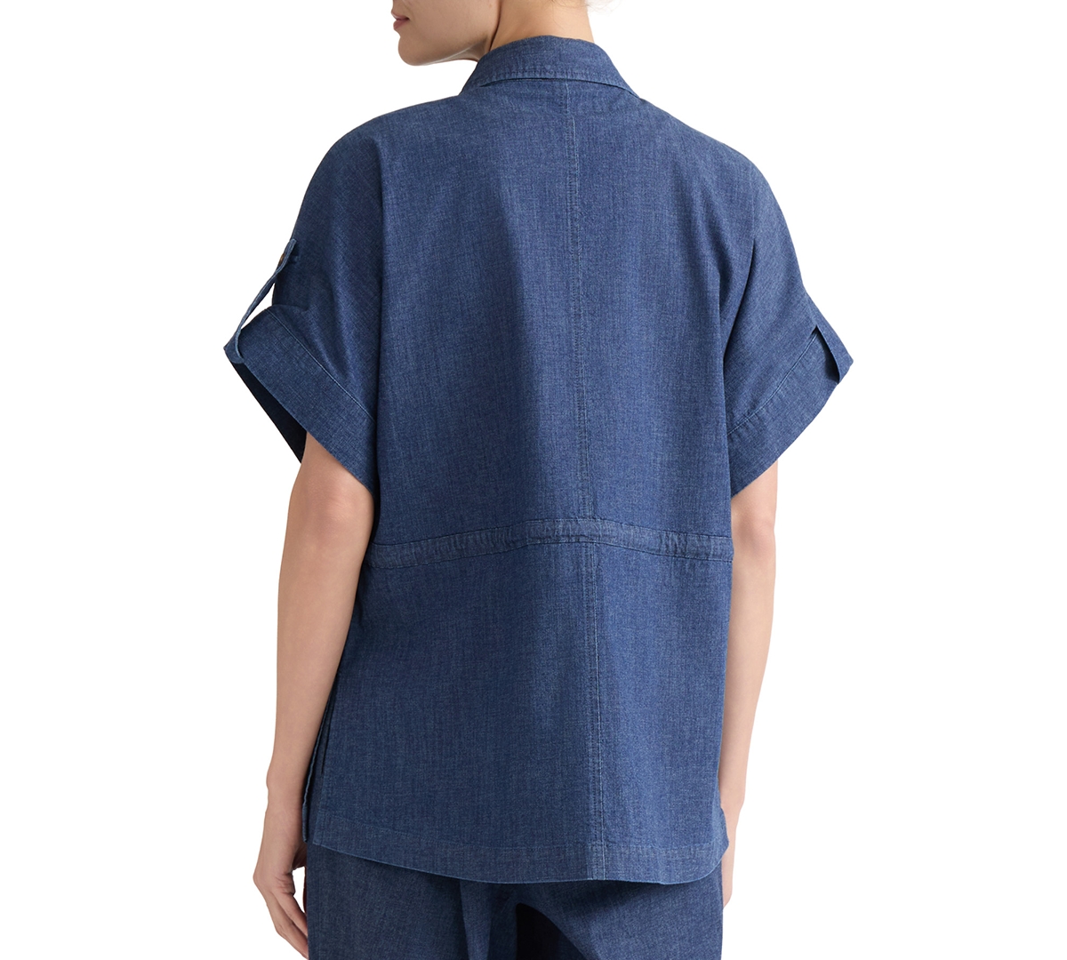 Jones New York Women's Button-Front Cinch Waist Shirt
