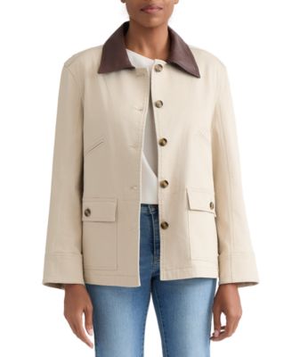 Women's Contrast Collar Barn Jacket