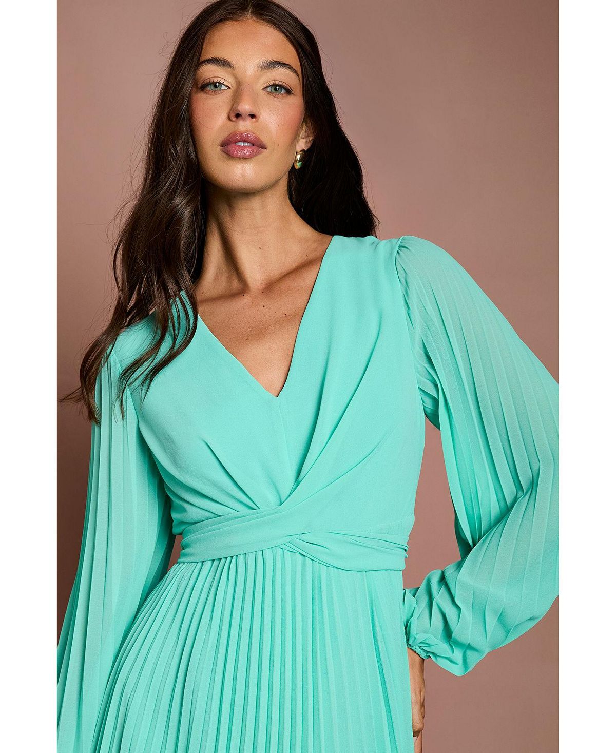 Coast Women's Pleated Wrap Dress view 4 — MAYCSS fashion products