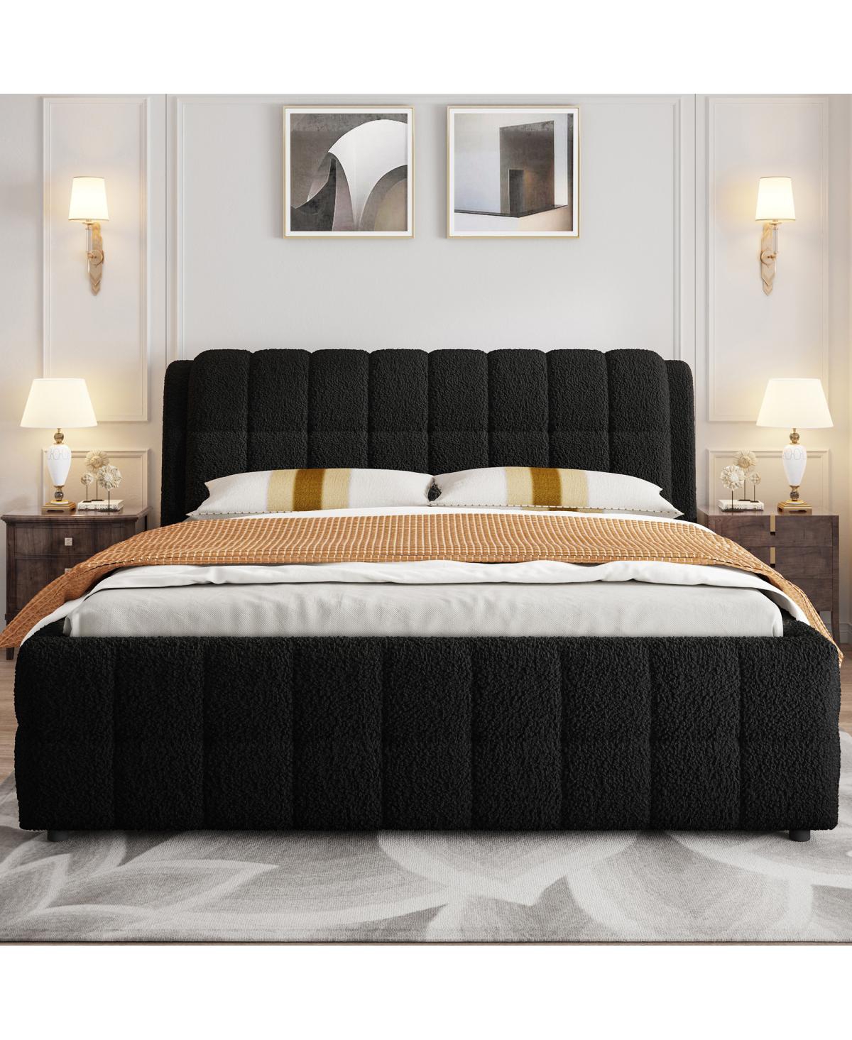 Streamdale Furniture California King Size Upholstered Platform Bed