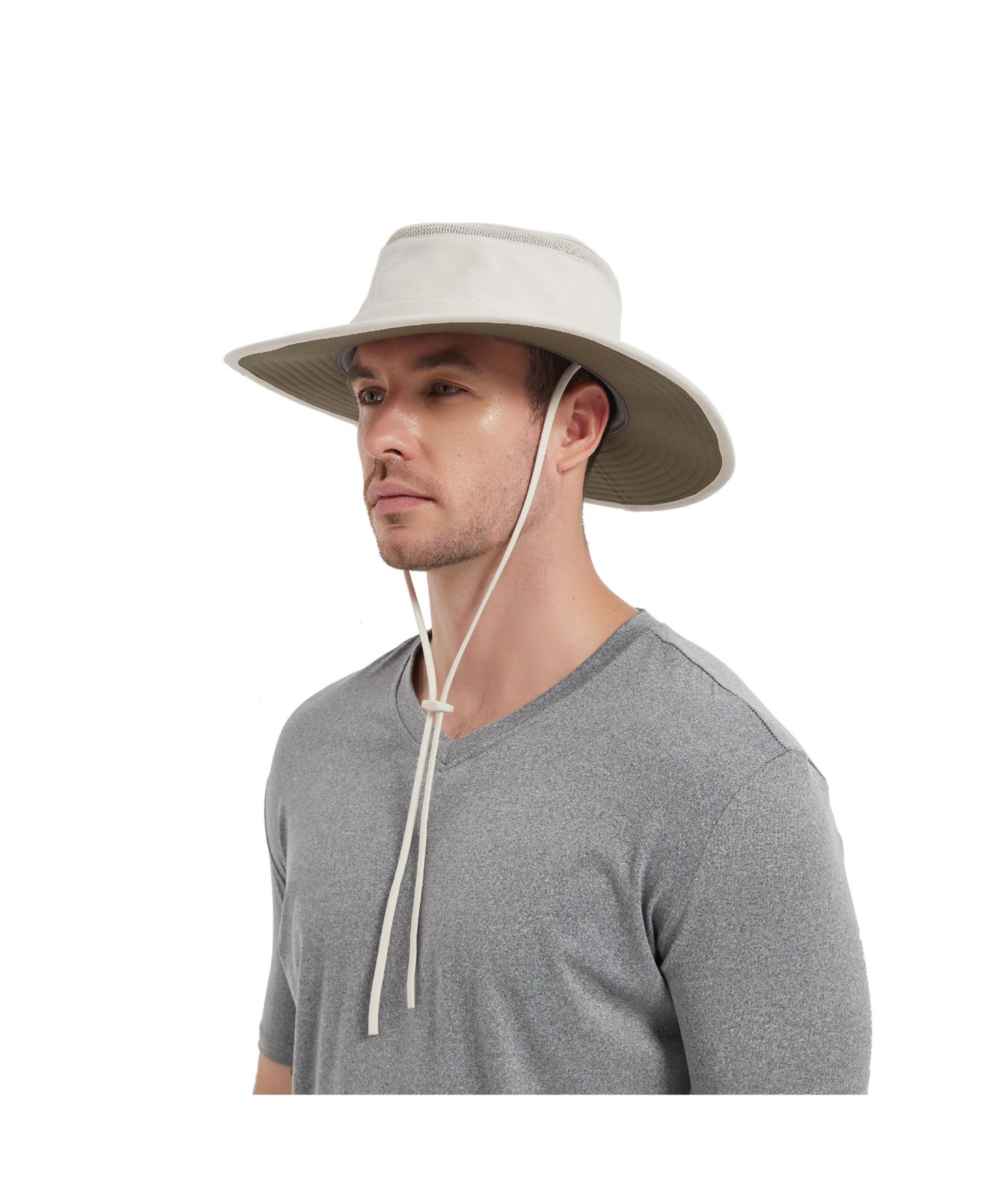 Мужской головной убор Kanut Sports Floatable Cimarron Safari Hat, цвет: Бежевый — фото 9