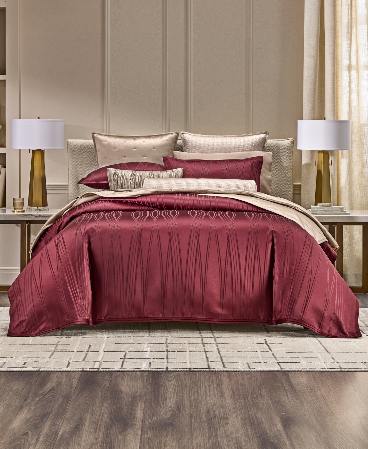 Hotel Collection Arcadia 3-Piece Duvet Cover Set, King, Macy's Exclusive