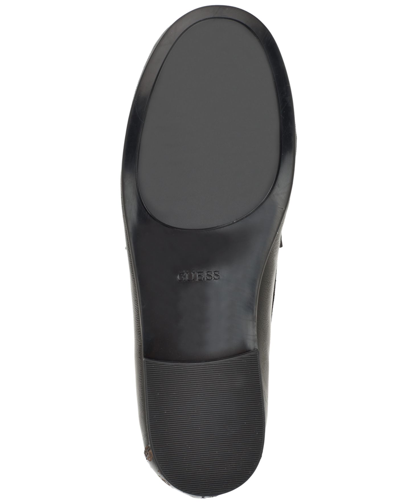 Женские туфли GUESS Raivoo Almond Toe Slip-On Penny, цвет: Чёрная лаковая кожа — фото 5