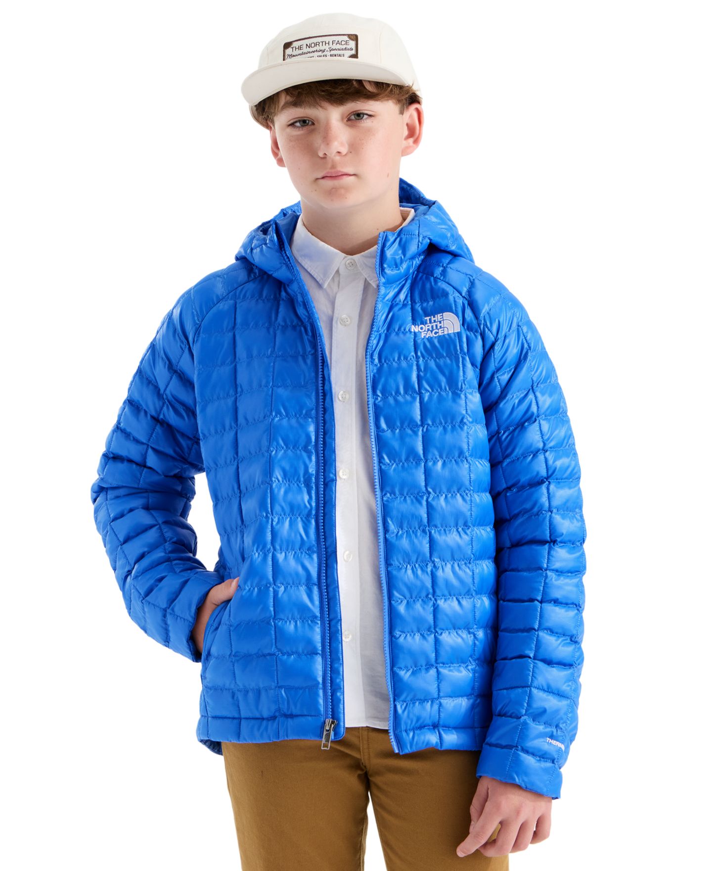 Детская куртка The North Face Long-Sleeve Thermoball Hooded, цвет: Синий — фото 2