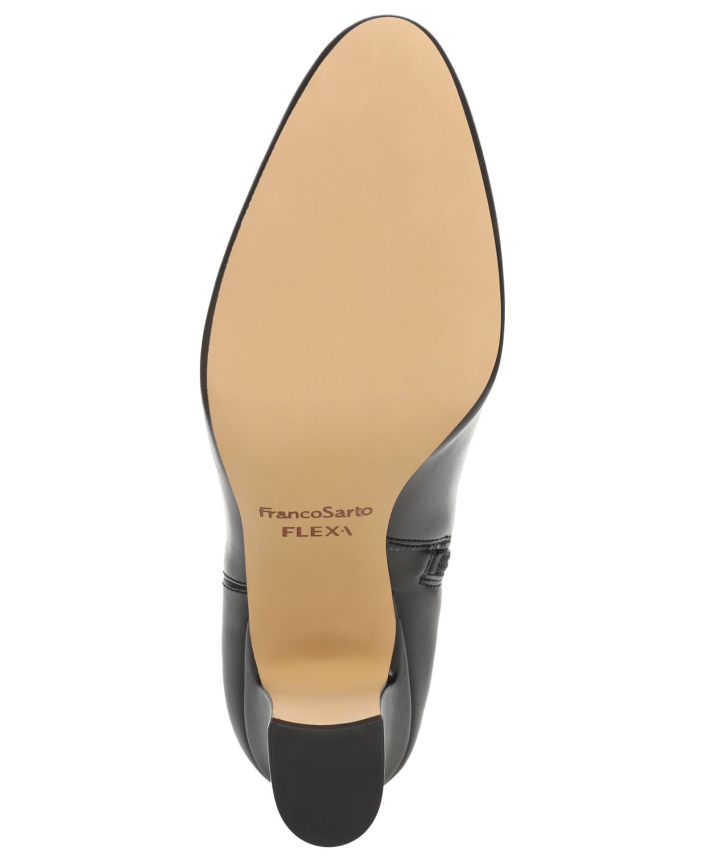 Женские ботинки Franco Sarto Flexa Joicy Round Toe Zip Tall, цвет: Чёрная искусственная кожа — фото 5