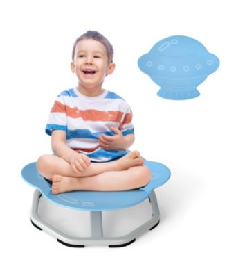Kids Sensory Swivel Chair with 360-Degree Spinning and Non-Slip Metal Base