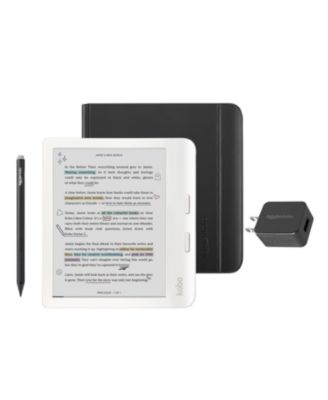 Libra 32GB Colour eReader with Notebook SleepCover Case, Stylus and AC Bundle