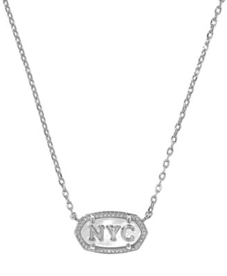 Elisa NYC 14k Metal-Plated Short Pendant Necklace