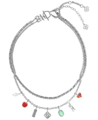 NYC Icon Freshwater Pearl & Imitation Pearl Charm Necklace