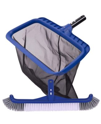Pool Skimmer Net Brush Kit Heavy Duty Frame Professional Head Inground Above Ground