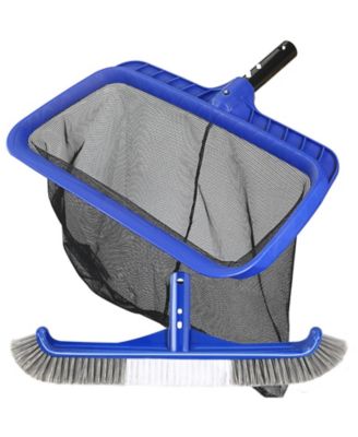 Pool Brush Skimmer Kit Wall Cleaning Leaf Net Tool