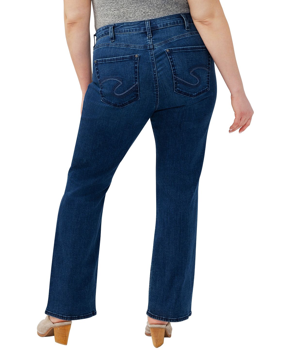 Silver Jeans Co. Plus Size Avery Curvy Fit Bootcut Jeans view 5 — MAYCSS fashion products