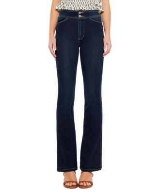 Women's Seren High Rise Exposed Button Bootcut Jeans
