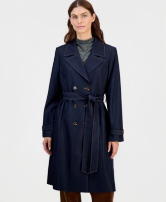 Women's Denim Trench Coat