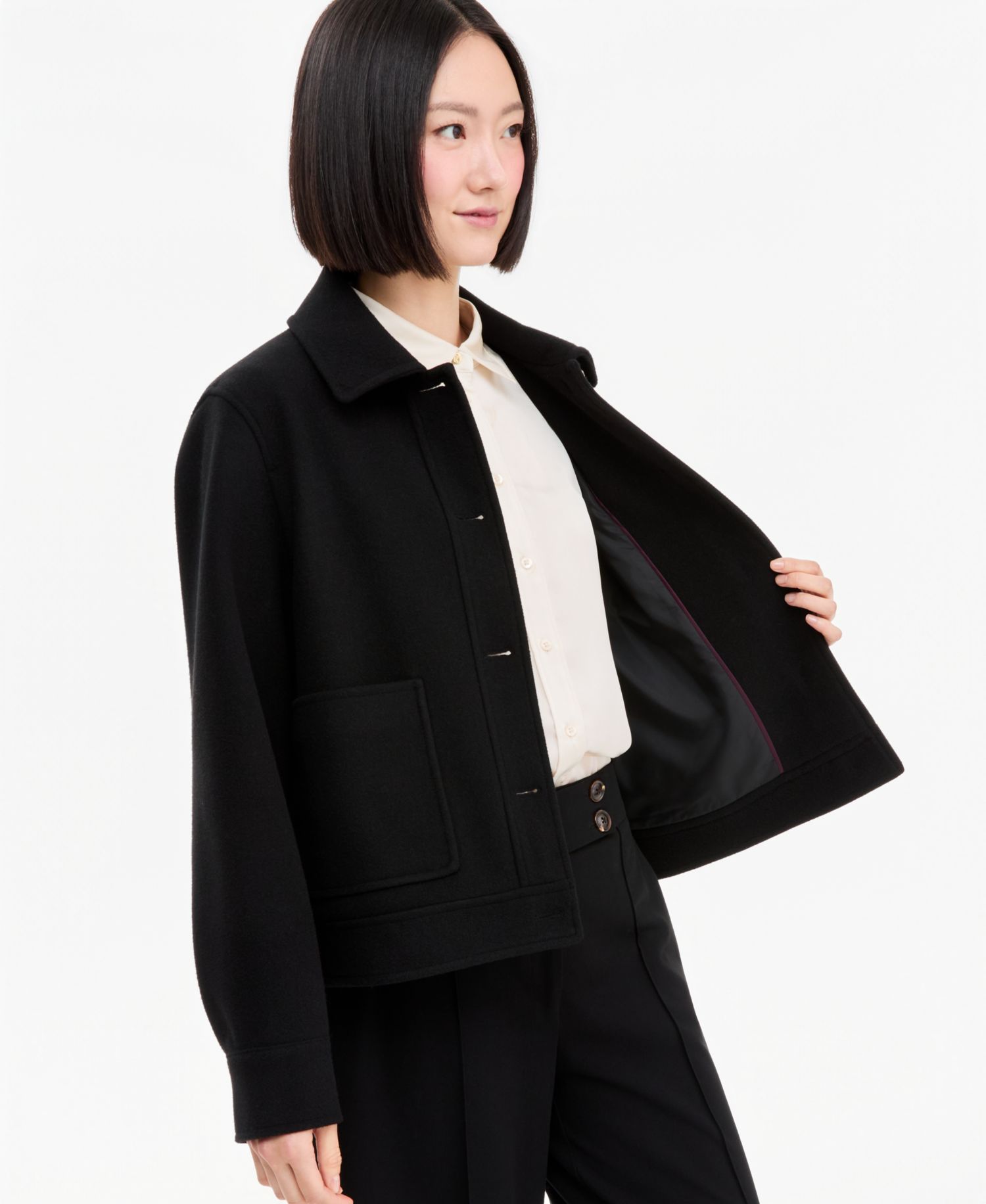 Women's Jewel Button Lady Work Jacket