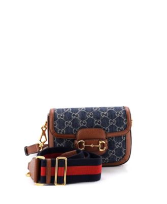 Mini Horsebit 1955 Shoulder Bag GG Denim