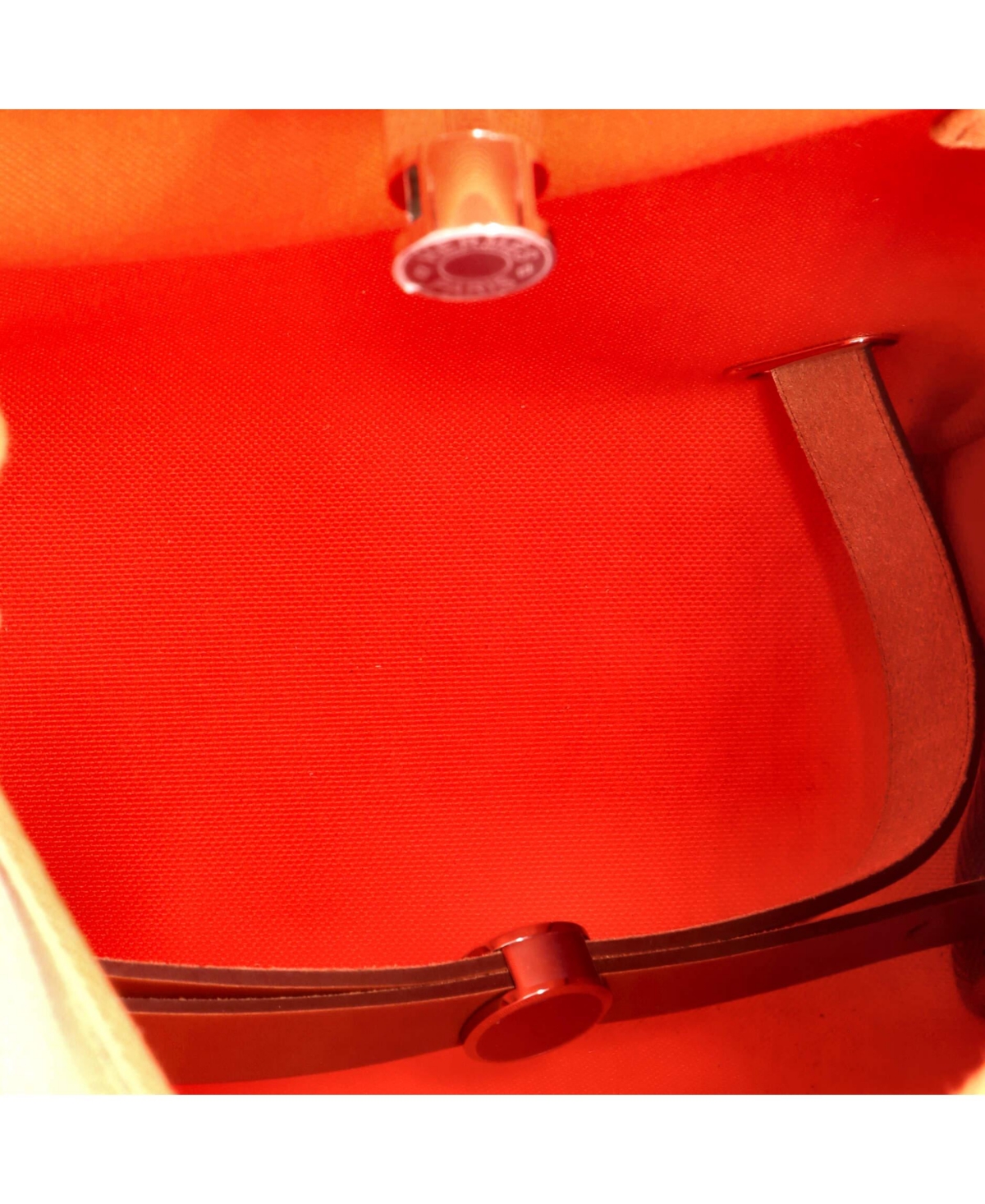 Pre-Owned Hermes Herbag A Dos Zip Backpack Toile and Leather