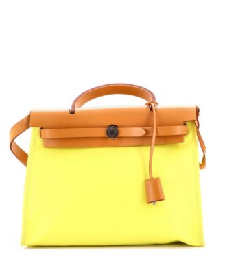 31 Herbag Zip Berline Vache Canvas and Leather
