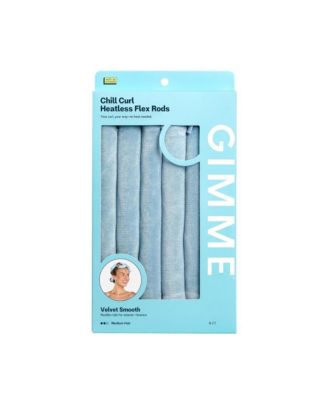 Chill Curl Heatless Flex Rods  Gentle and Bendable Hair Rods for Overnight Curls Snap Closure for Secure Hold  Medium Hair, 6 Count