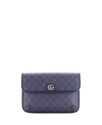 Ophidia Flap Belt Bag GG Coated Canvas with Leather