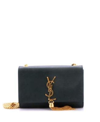 Small Classic Monogram Tassel Crossbody Bag Leather