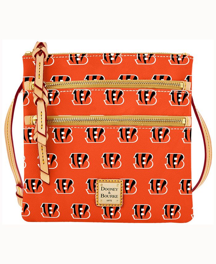 Dooney & Bourke Cincinnati Bengals Triple-Zip Crossbody Bag - Macy's