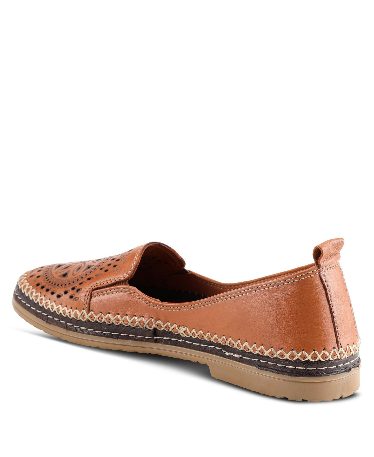 Женские туфли Spring Step Loafer with Laser-Cut Detail, цвет: Верблюжий — фото 5
