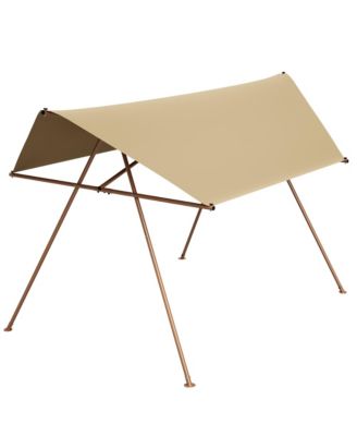 Hexagonal Shade Sail Canopy with UPF 50+ Waterproof Fabric and Metal Frame
