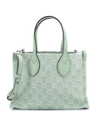 Medium Ophidia Shopper Tote GG Denim