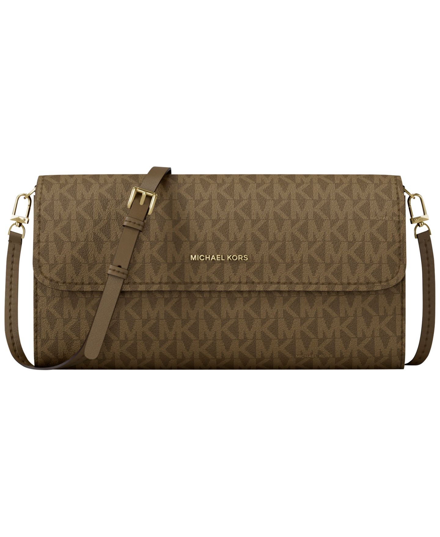 Женская сумка Michael Kors Jet Set East West Phone Extra Large Crossbody, цвет: Тёмно-зелёный — фото 1