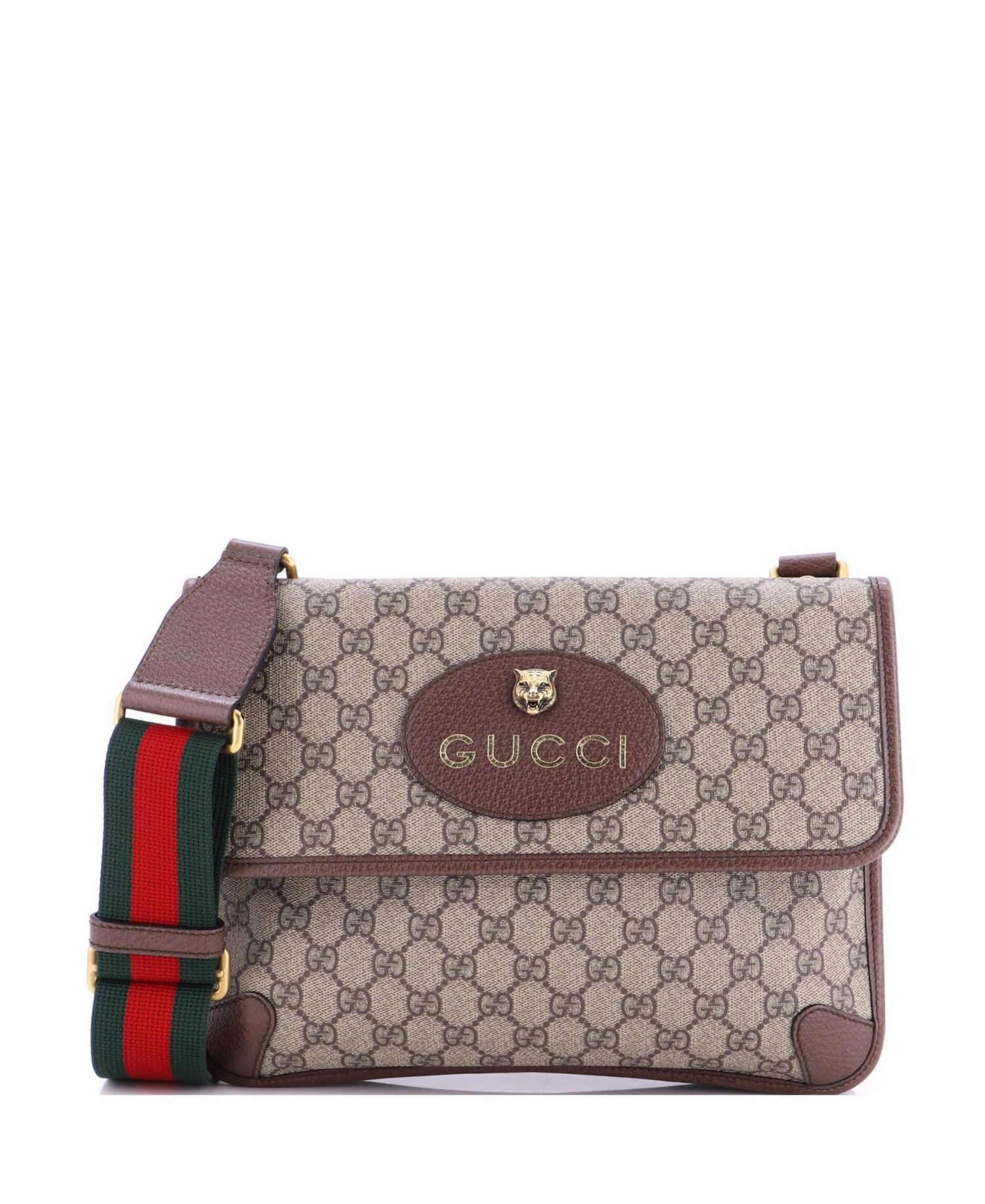 Medium Neo Vintage Flap Messenger GG Coated Canvas