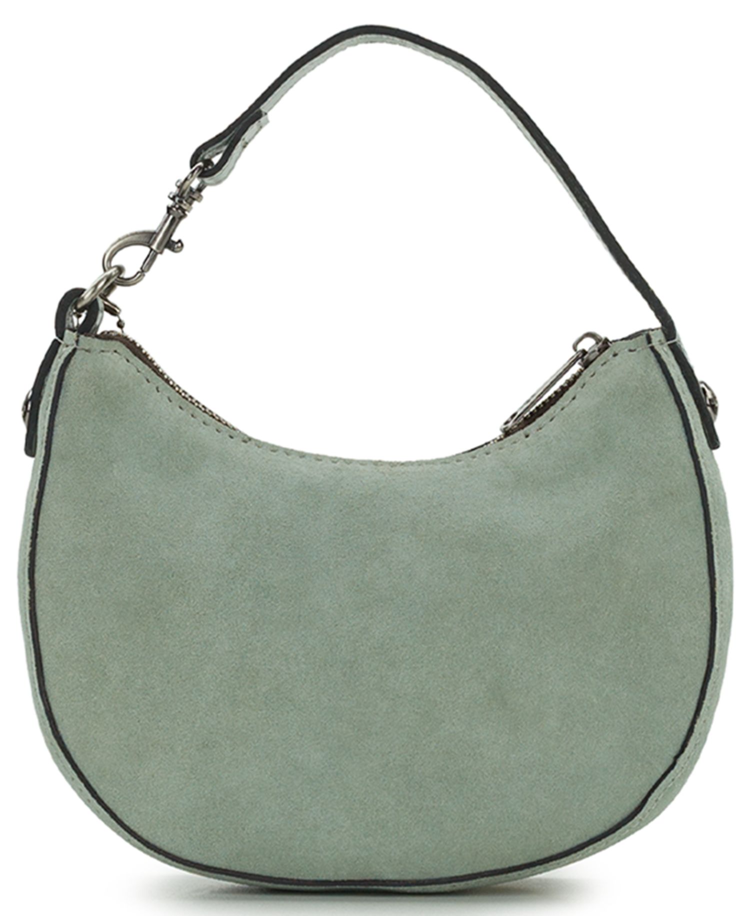 Morgana Mini Suede Heart Charm Shoulder Handbag