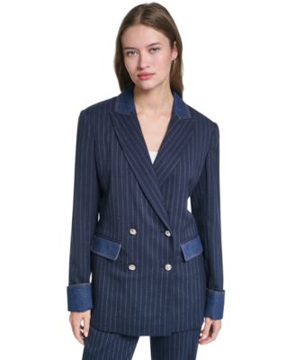 Women's Button-Front Collared Blazer