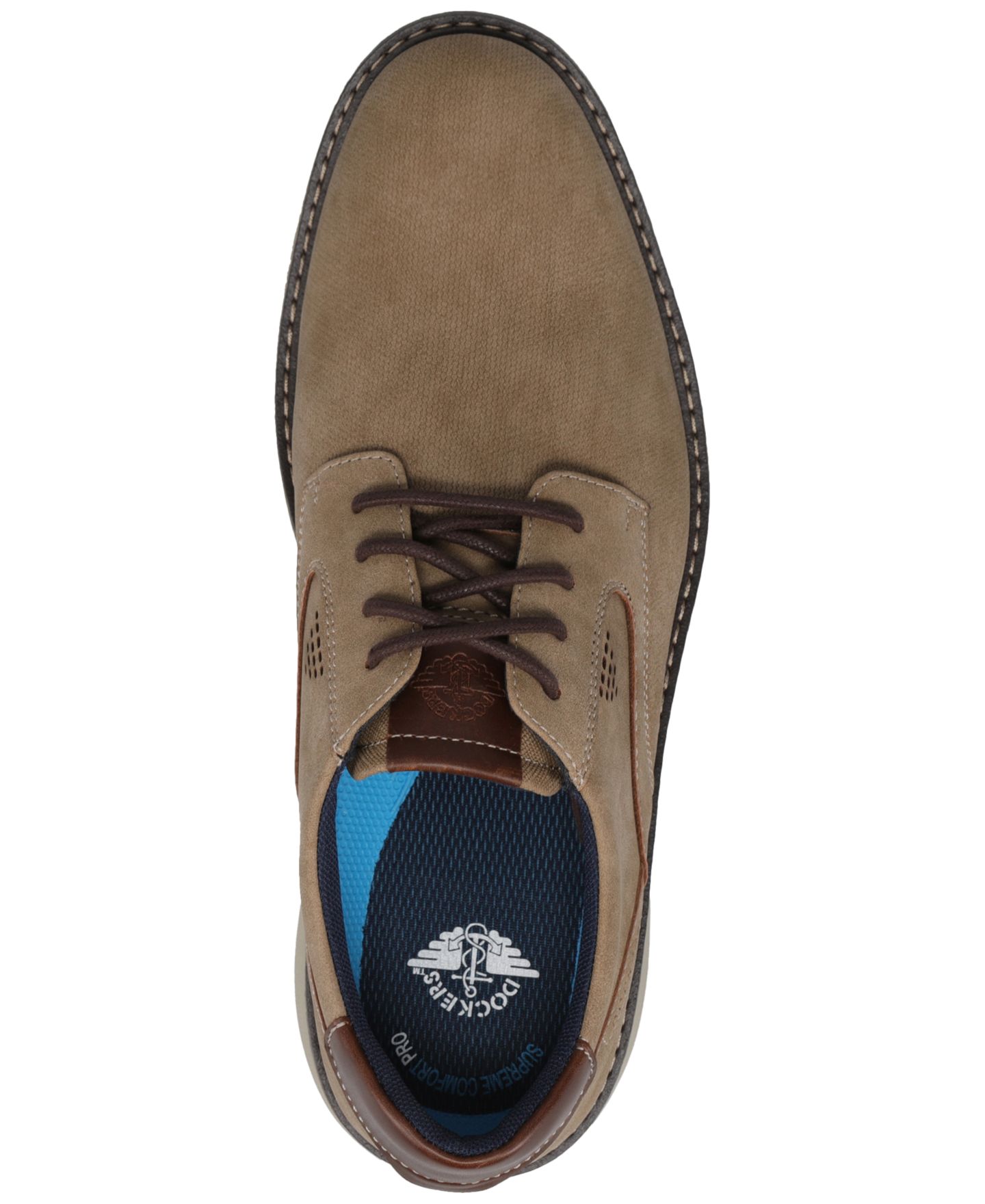 Мужские туфли Dockers Murdoch Casual Oxfords, цвет: Серо-коричневый — фото 4