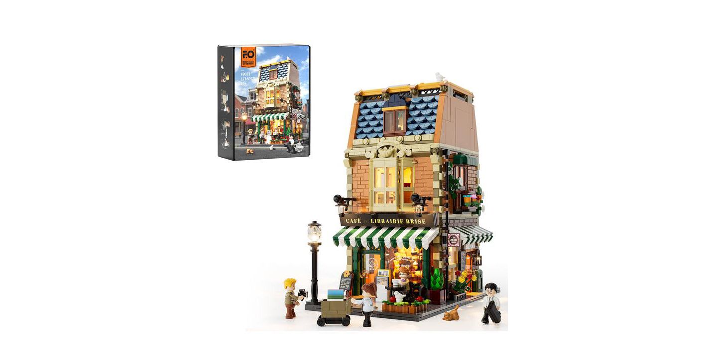 Детский конструктор Lumibricks Book-Cafe 1718-Piece LED Light Building Set, Ages 16+ — фото 1