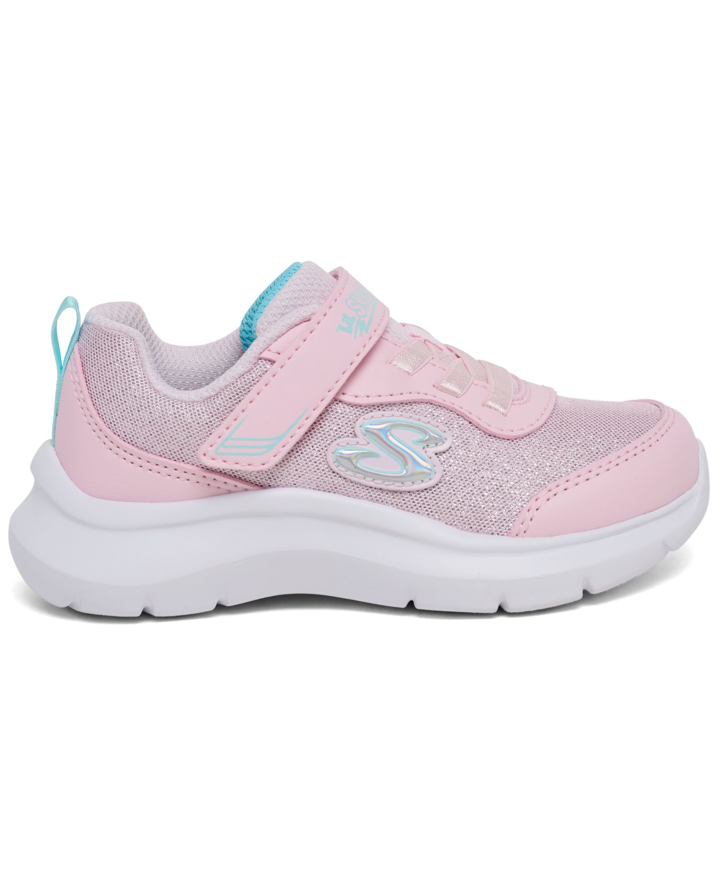 Детские кроссовки Skechers Skech Fast Sparkling Sister для девочек, Finish Line, цвет: Светлый розовый — фото 2
