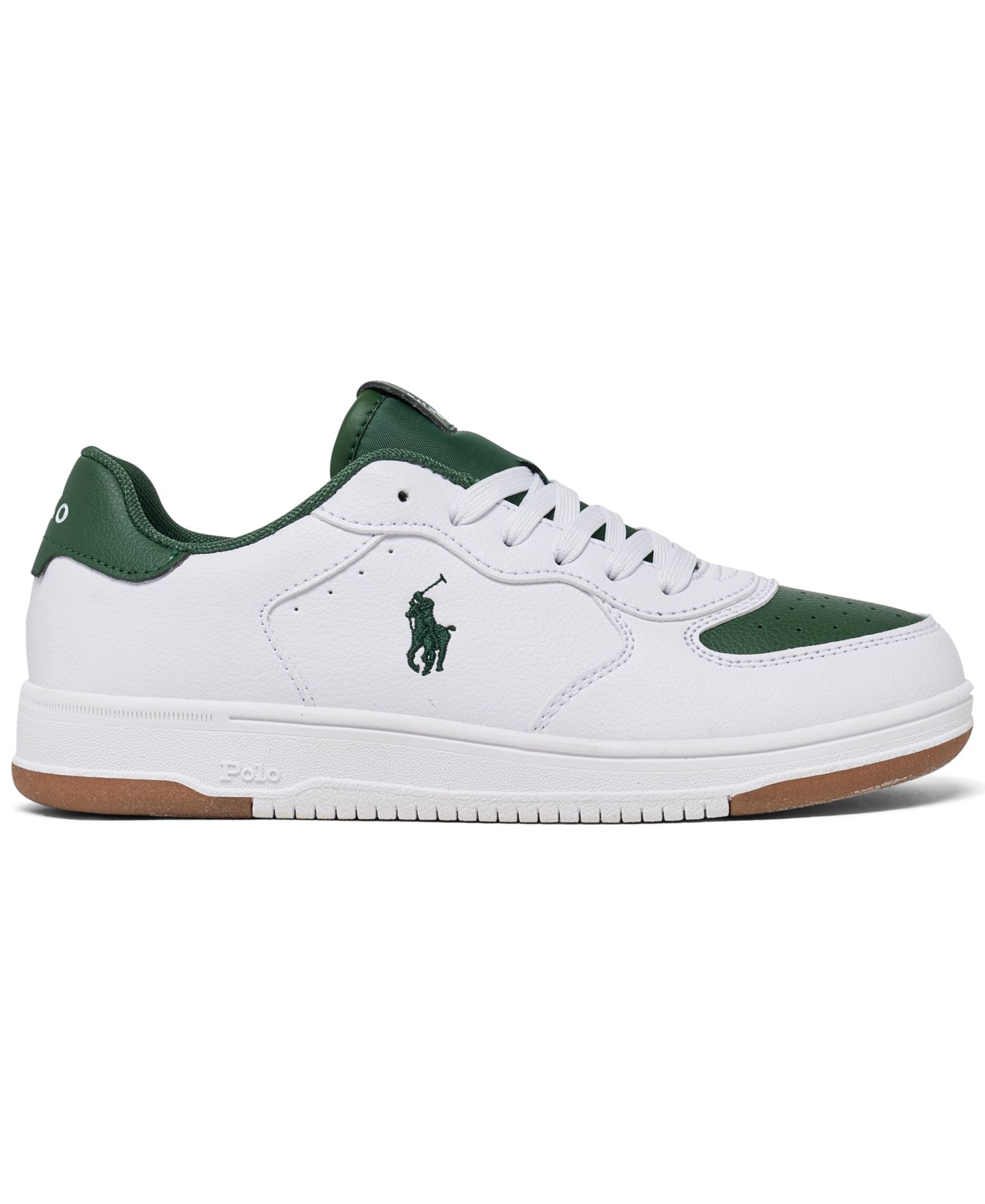 Кроссовки Polo Ralph Lauren Masters Court Lifestyle Sneakers from Finish Line для мальчиков, цвет: Белый — фото 3