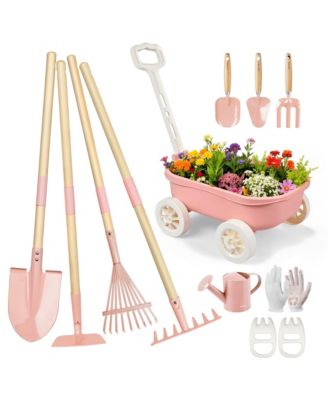 Children's Gardening Cart Set Outdoor Educational Toy Tool Gift Box The Perfect Choice for Beach Yard Play Safe and Durable