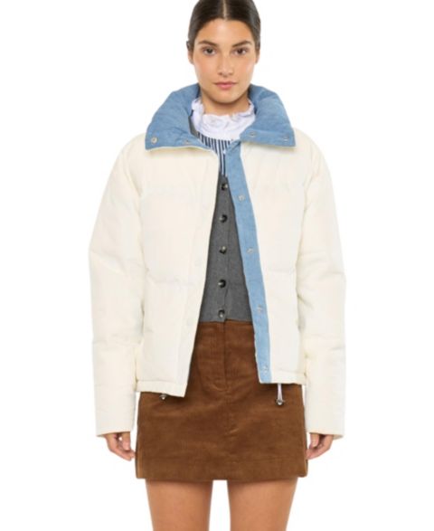 Женские куртки KanCan Women's USA Yerba Relaxed Front-Snap Puffer Jacket
