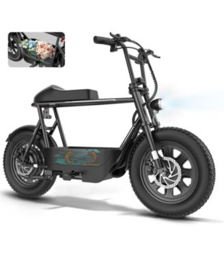Peak 1200W Electric Scooter with Seat, 16"x3" Fat Tire E-scooter All-Terrain, Max 15 Miles 20MPH