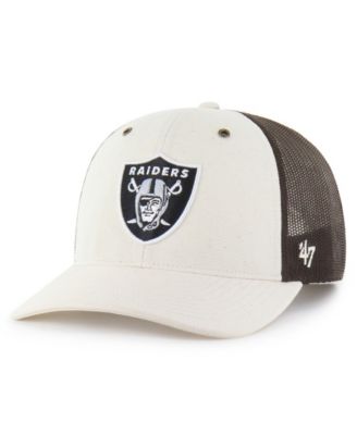 Carhartt x '47 Men's Natural/Brown Las Vegas Raiders Undyed Trucker Adjustable Hat