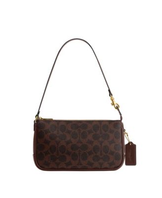 Plaza Small Signature Canvas Slim Shoulder Handbag