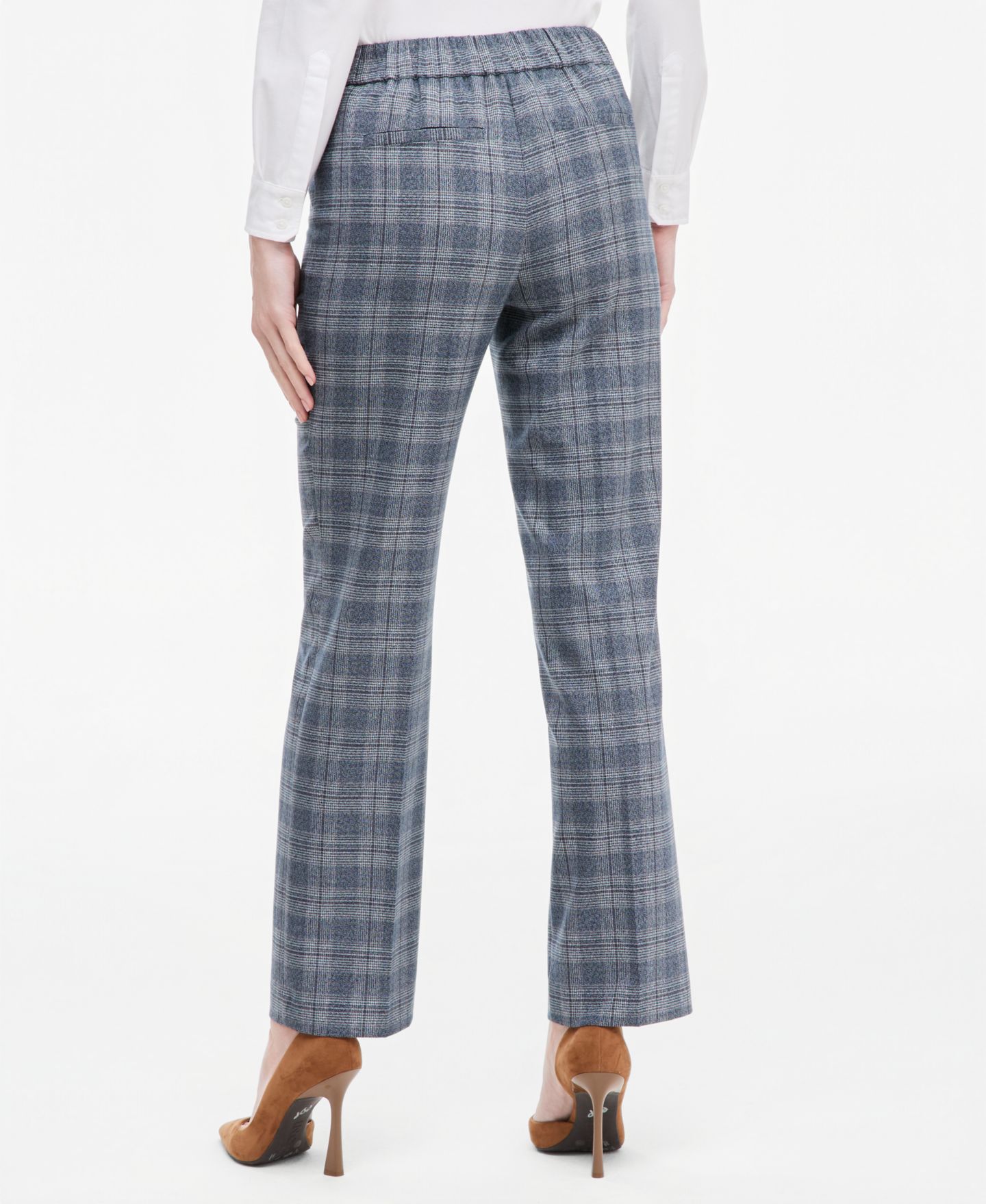 Женские брюки Jones New York Button-Tab Pull-On Trousers, цвет: Тёмно-синий разноцветный — фото 3