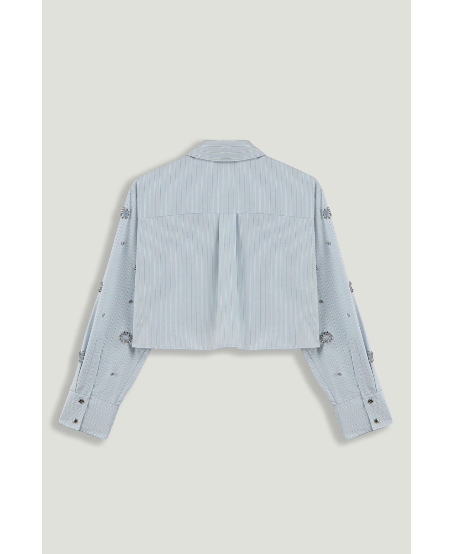 Women's Stone Detail Crop Shirt