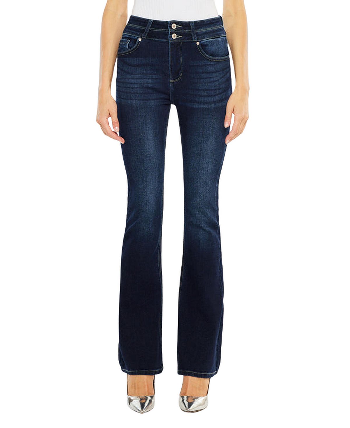 KanCan Women's Gisella High Rise Bootcut Jeans view 1 — MAYCSS fashion products